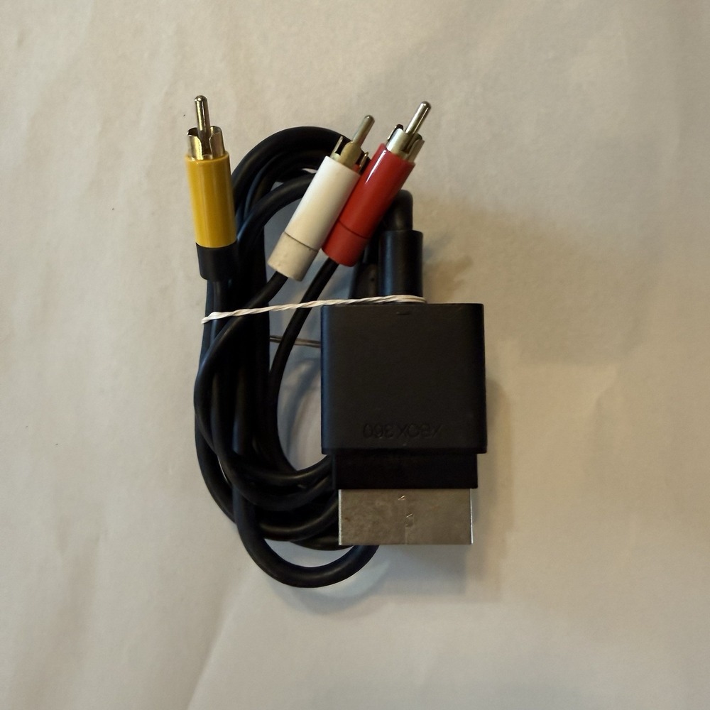Genuine Official OEM Microsoft XBOX 360 Composite AV Cable X821376-001 Tested